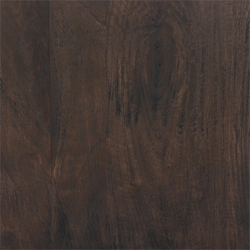 Pemberly Row 2-Drawer Solid Wood Nightstand in Rustic Light Brown