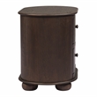 Pemberly Row 2-Drawer Solid Oak Nightstand in Appalachian Brown