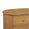 Pemberly Row 2-Drawer Solid Oak Nightstand in Natural Finish