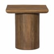 Pemberly Row Contemporary Solid Mango Wood Square End Table in Spice Tan