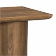 Pemberly Row Contemporary Solid Mango Wood Square End Table in Spice Tan