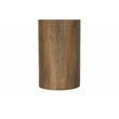 Pemberly Row Contemporary Solid Mango Wood Console Table in Spice Tan