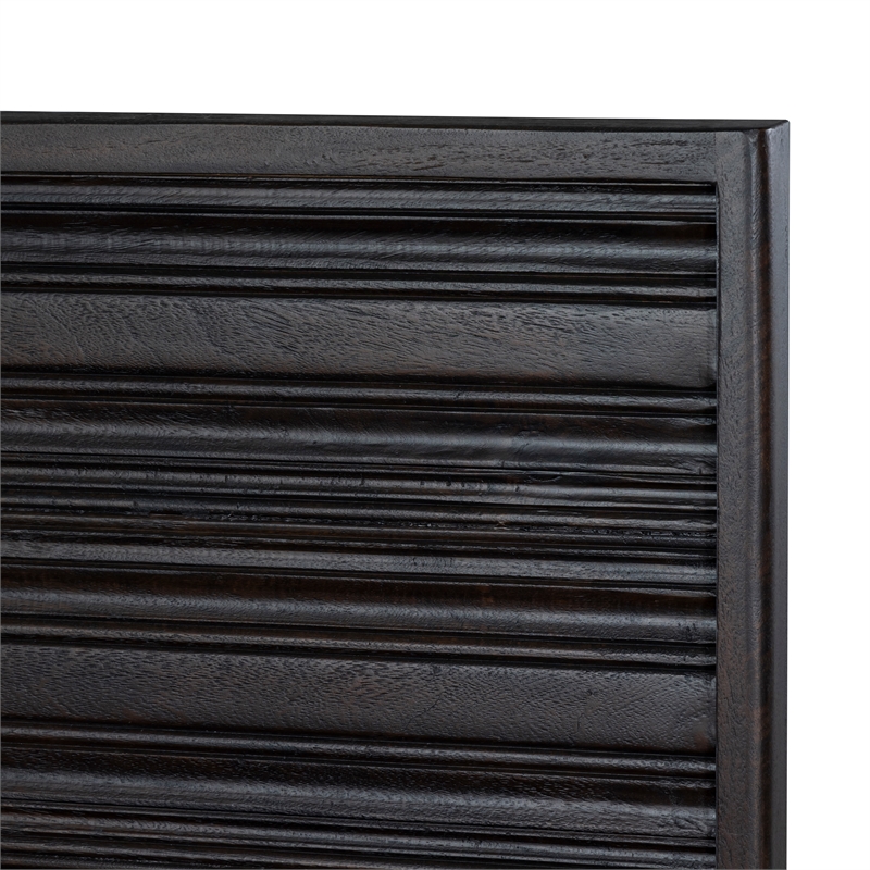 Pemberly Row California King Solid Wood Bed in Rich Umber Brown