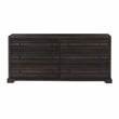 Pemberly Row 6-Drawer Solid Wood Dresser in Rich Umber Brown