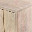 Pemberly Row 4-Door Solid Mango Wood Sideboard in Brushed Ivory
