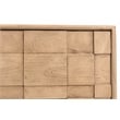Pemberly Row Contemporary Solid Mango Wood Credenza in Neutral Beige