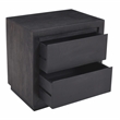Pemberly Row 2-Drawer Solid Mango Wood Nightstand in Antique Brown