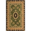 Pemberly Row 2x3 Hand-Tufted Wool Rug with Floral Accents in Green
