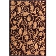 Pemberly Row 8x11 Hand-Tufted Wool Rug with Floral Pattern in Deep Red