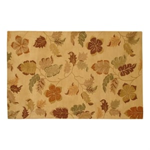Pemberly Row 5x8 Hand-Knotted New Zealand Wool Area Rug in Beige