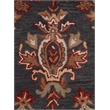 Pemberly Row 6x6 Round Hand-Tufted NZ Blended Wool Area Rug in Charcoal