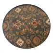 Pemberly Row 8x8 Round Hand-Tufted NZ Blended Wool Area Rug in Charcoal