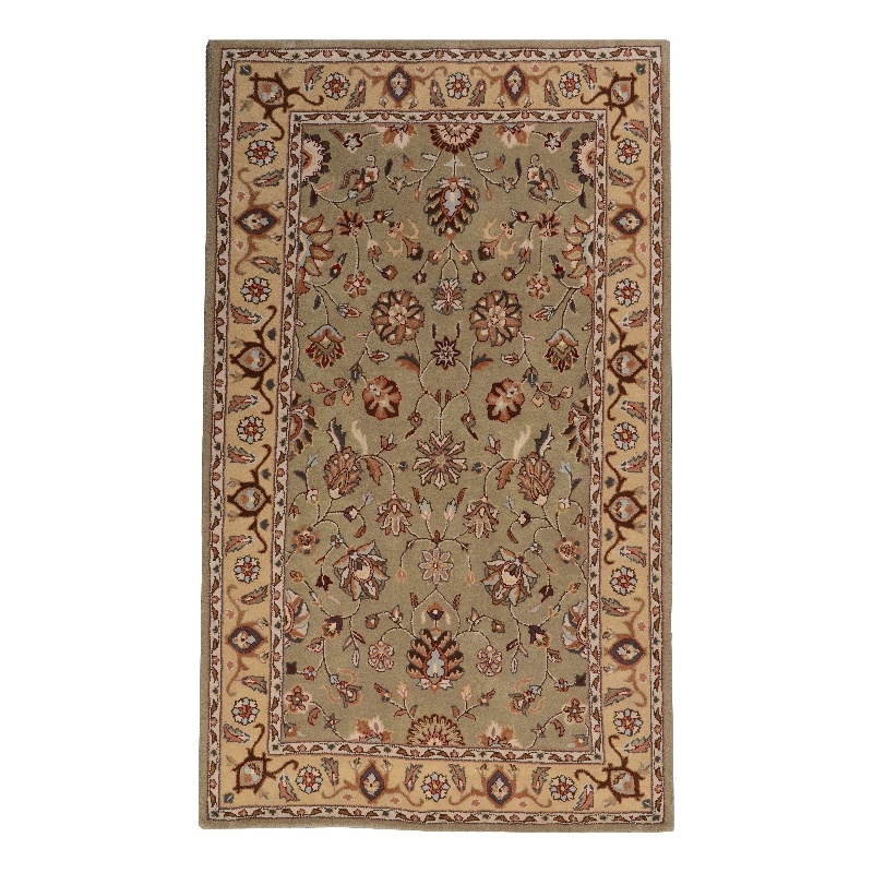 Pemberly Row 8x11 Hand-Tufted Peshawar-Inspired NZ Wool Area Rug in Green