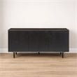 Pemberly Row 64 Inch TV Stand Console with 3-Door Cabinet in Brown and Black