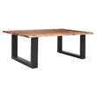 Pemberly Row 45 Inch Acacia Rectangular Coffee Table with Live Edge
