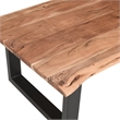 Pemberly Row 45 Inch Acacia Rectangular Coffee Table with Live Edge