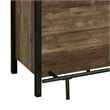 Pemberly Row 71 Inch Rectangular Home Bar Serving Unit with Storage in Brown
