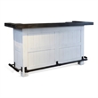 Pemberly Row 78 Inch Freestanding Home Bar Counter with Storage in White