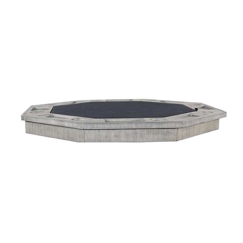 Pemberly Row 53 Inch Game Table with Reversible Dining Top in Gray