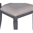 Pemberly Row Slat Back Dining Chair in Corduroy Blue (Set of 2)