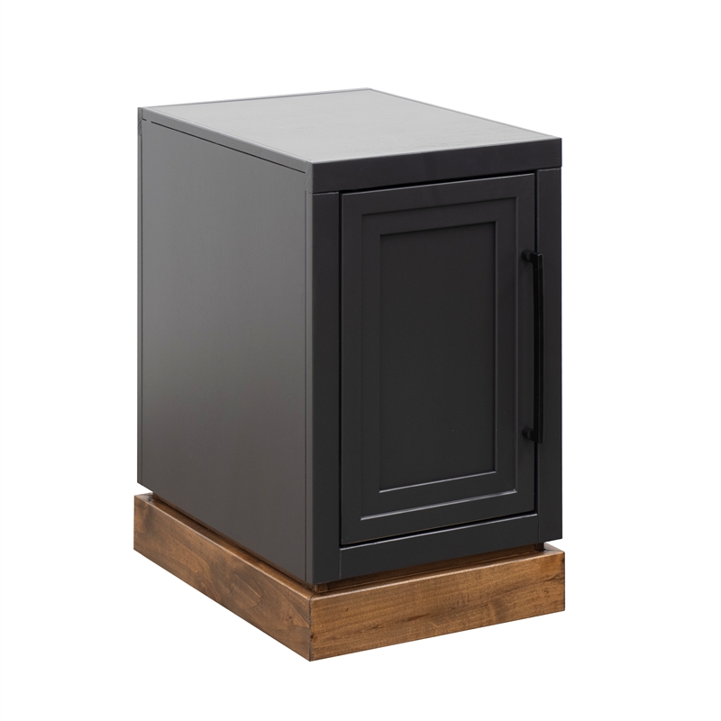 Pemberly Row Contemporary Chairside Table with Painted Finish