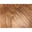 Pemberly Row Contemporary Solid Walnut Coffee Table with Tear-Drop Top in Brown