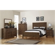 Pemberly Row Reclaimed Pine 2-Drawer Nightstand with Dovetail Joinery in Brown