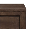 Pemberly Row Solid Wood 2-Drawer Nightstand with Felt-Lined Drawer in Ash Brown