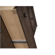 Pemberly Row Solid Wood 2-Drawer Nightstand with Felt-Lined Drawer in Ash Brown
