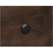 Pemberly Row Solid Wood 2-Drawer Nightstand with Felt-Lined Drawer in Ash Brown