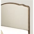 Pemberly Row Rustic Queen Platform Bed with Pine Frame in White Linen
