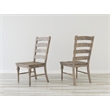 Pemberly Row Solid Pine Ladderback Dining Chairs with Foam Cushion (Set of 2)