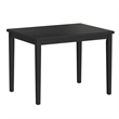 Pemberly Row 5-Piece Gathering Height Dining Set in Black & Gray Polyester