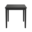 Pemberly Row 5-Piece Gathering Height Dining Set in Black & Gray Polyester