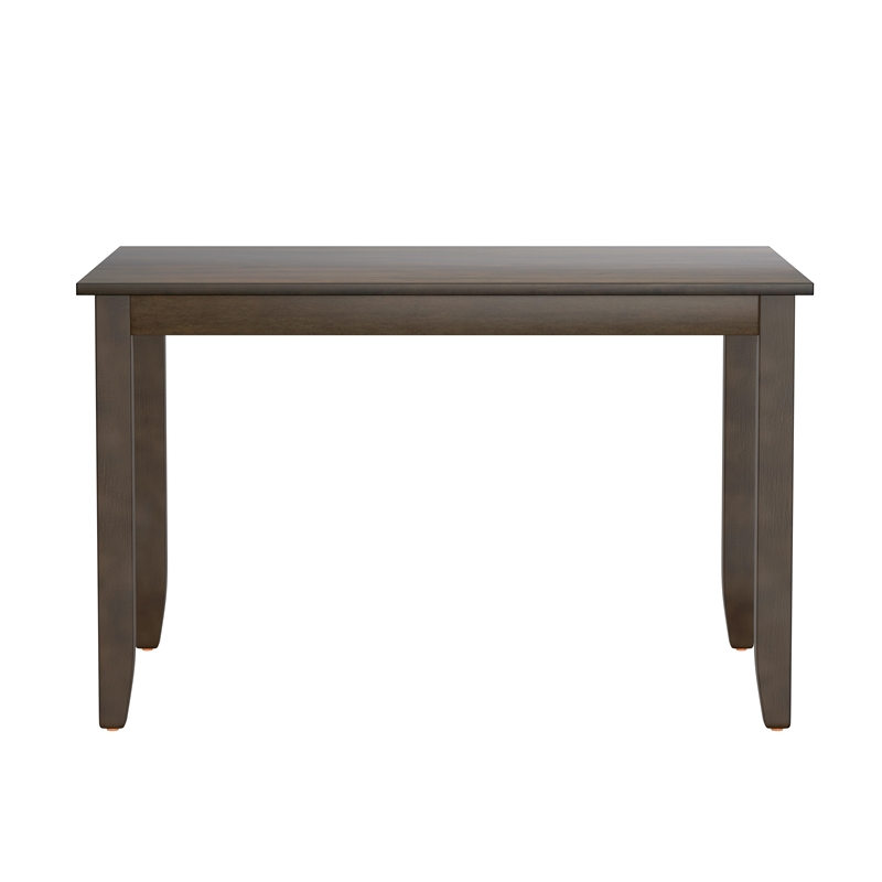 Pemberly Row 5-Piece Cross Back Dining Table Set in Warm Brown