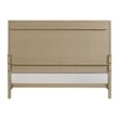 Pemberly Row Oak Queen Panel Bed with Framed Headboard & Footboard