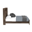 Pemberly Row Queen Bookcase Bed w/ USB Charging & LED Lights & Storage Drawers
