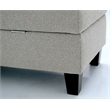 Pemberly Row Rectangular Fabric Storage Ottoman with Lift Top in Beige