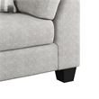 Pemberly Row Chaise Sectional with Pocketed Coils & Solid Wood Legs in Gray