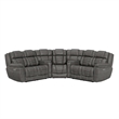 Pemberly Row 5-Pc Power Reclining Sectional with Console Storage & Cupholders
