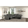 Pemberly Row 5-Pc Power Reclining Sectional with Console Storage & Cupholders