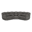 Pemberly Row 5-Pc Power Reclining Sectional with Console Storage & Cupholders