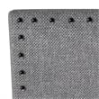 Pemberly Row 360-degree Swivel Barstools with Nailhead Trim (Set of 2) in Gray
