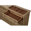 Pemberly Row Contemporary 64-inch Brown Rustic 6-Drawer Dresser