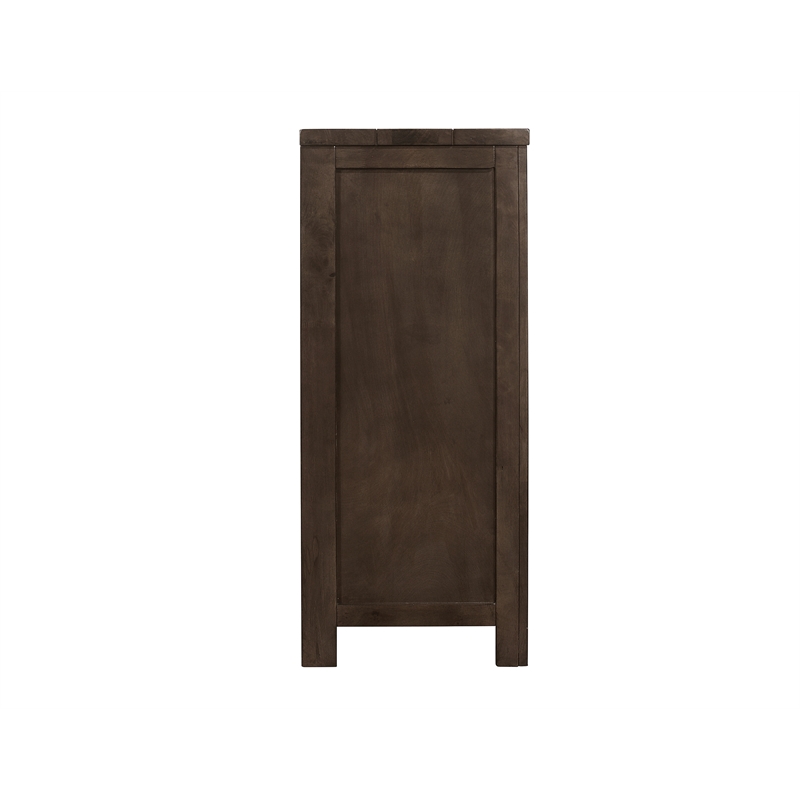 Pemberly Row Contemporary Brown Rustic Pine Wood 9-Drawer Dresser