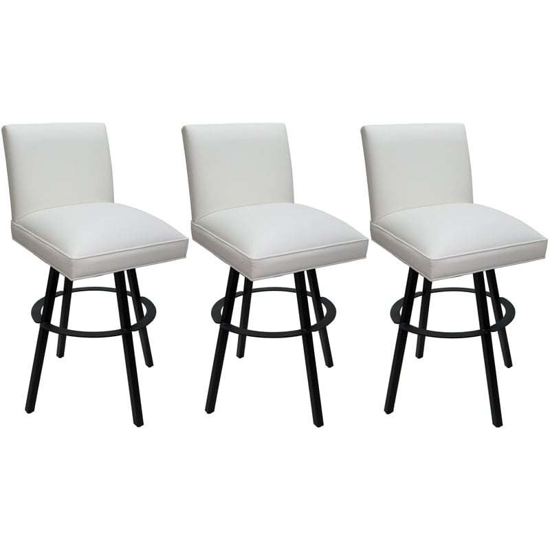 Pemberly Row Set of 3 Swivel Metal 30
