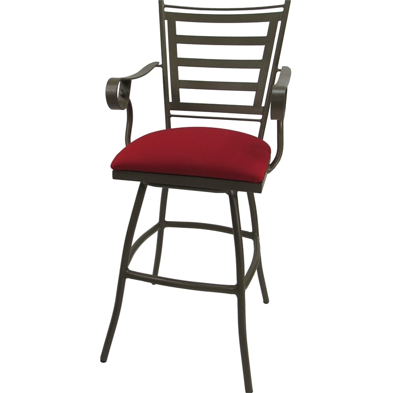 Pemberly Row Outdoor Swivel Counter 26