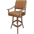 Pemberly Row Leather Counter Solid Wood 26