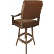 Pemberly Row Leather Counter Solid Wood 26