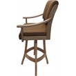 Pemberly Row Leather Counter Solid Wood 26